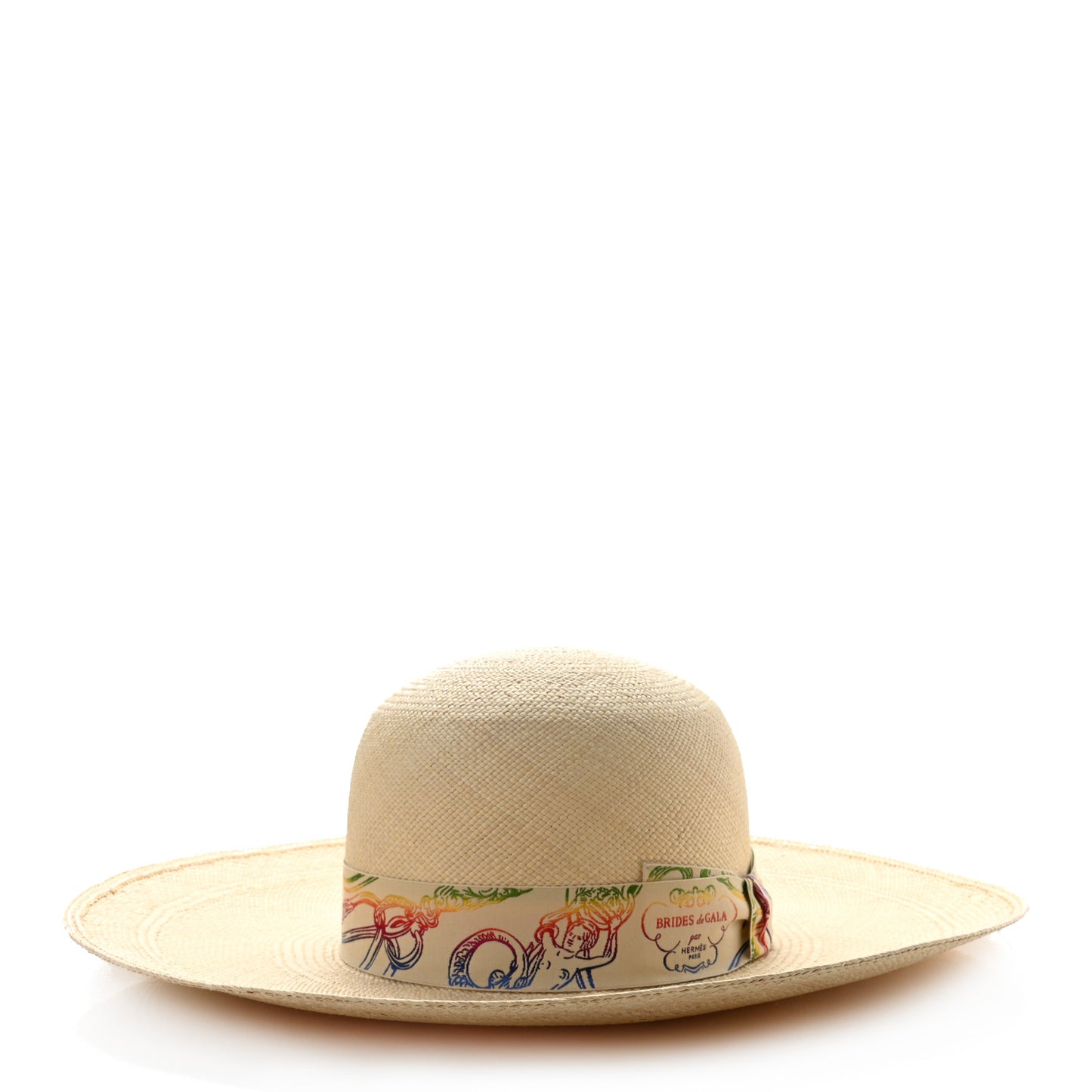 Straw Panama Brisa Brides De Gala Hat 58 Naturel Multicolore