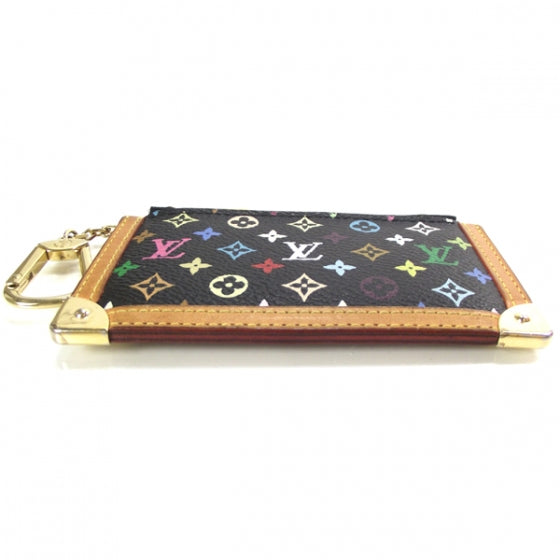 Monogram Multicolor Key Pouch Black