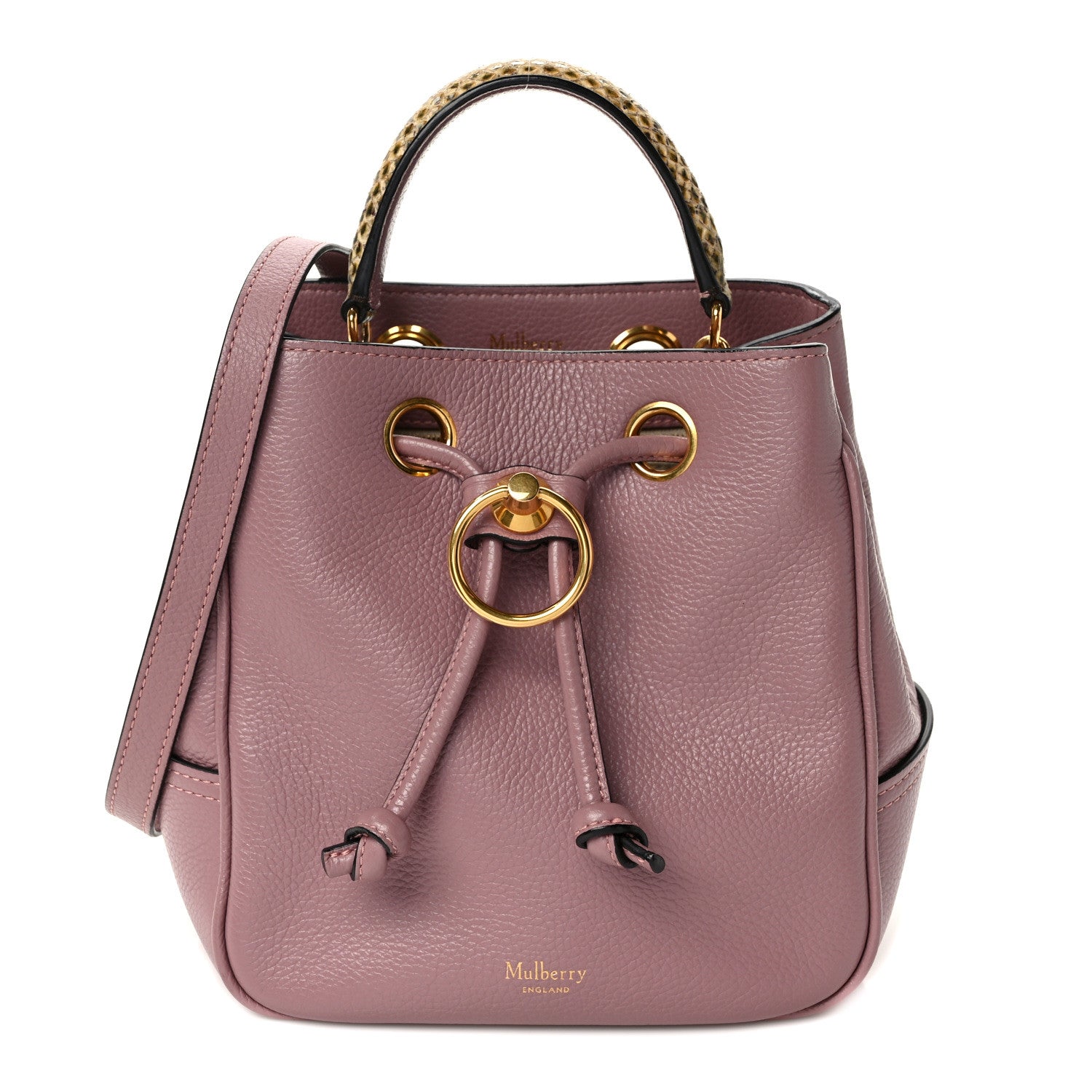 Mulberry Small Classic Grain Ayers Small Hampstead Mocha Rose 1 of 8