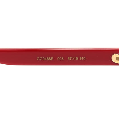 Gucci Square Frame GG0468S Sunglasses Red 6 of 8