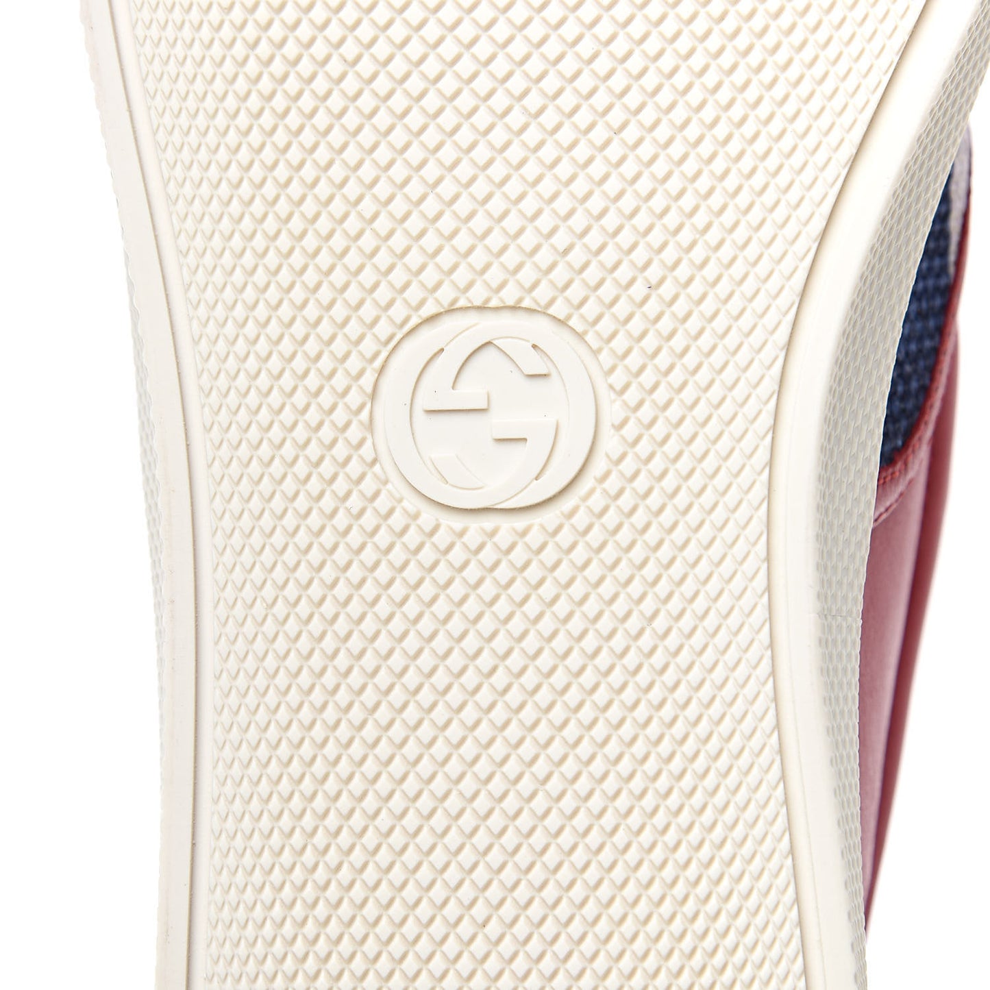 Canvas Sylvie Stripe Logo Mens Dublin Slip On Sneakers 9.5 Mystic White Hibiscus Red Maritime