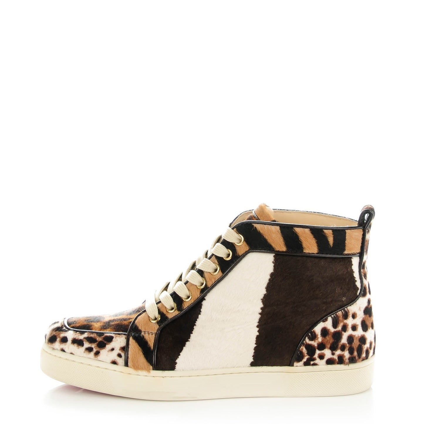 Calf Hair Animal Print Rantus Orlato Flat Sneakers 38.5 Multicolor