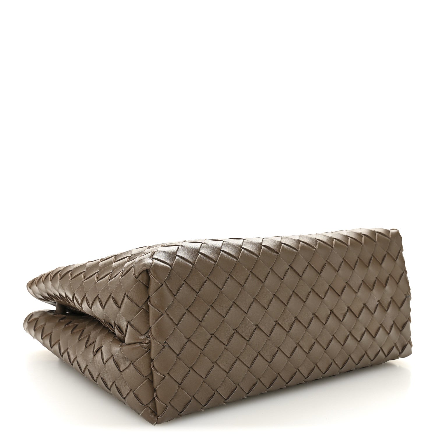 Bottega Veneta Nappa Intrecciato Medium Andiamo Shoulder Bag Taupe Grey 4 of 9