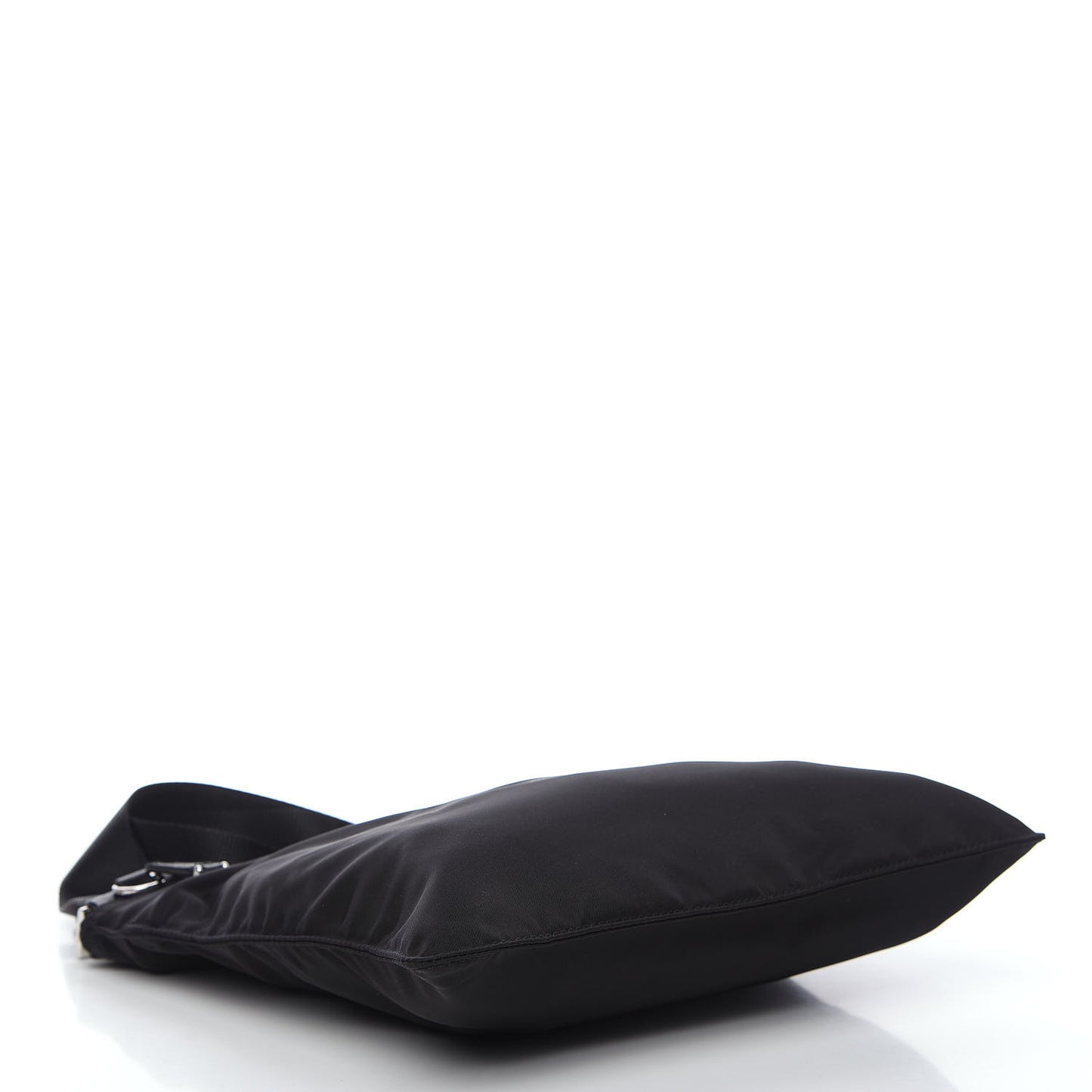 Nylon Vela Flat Messenger Bag Black