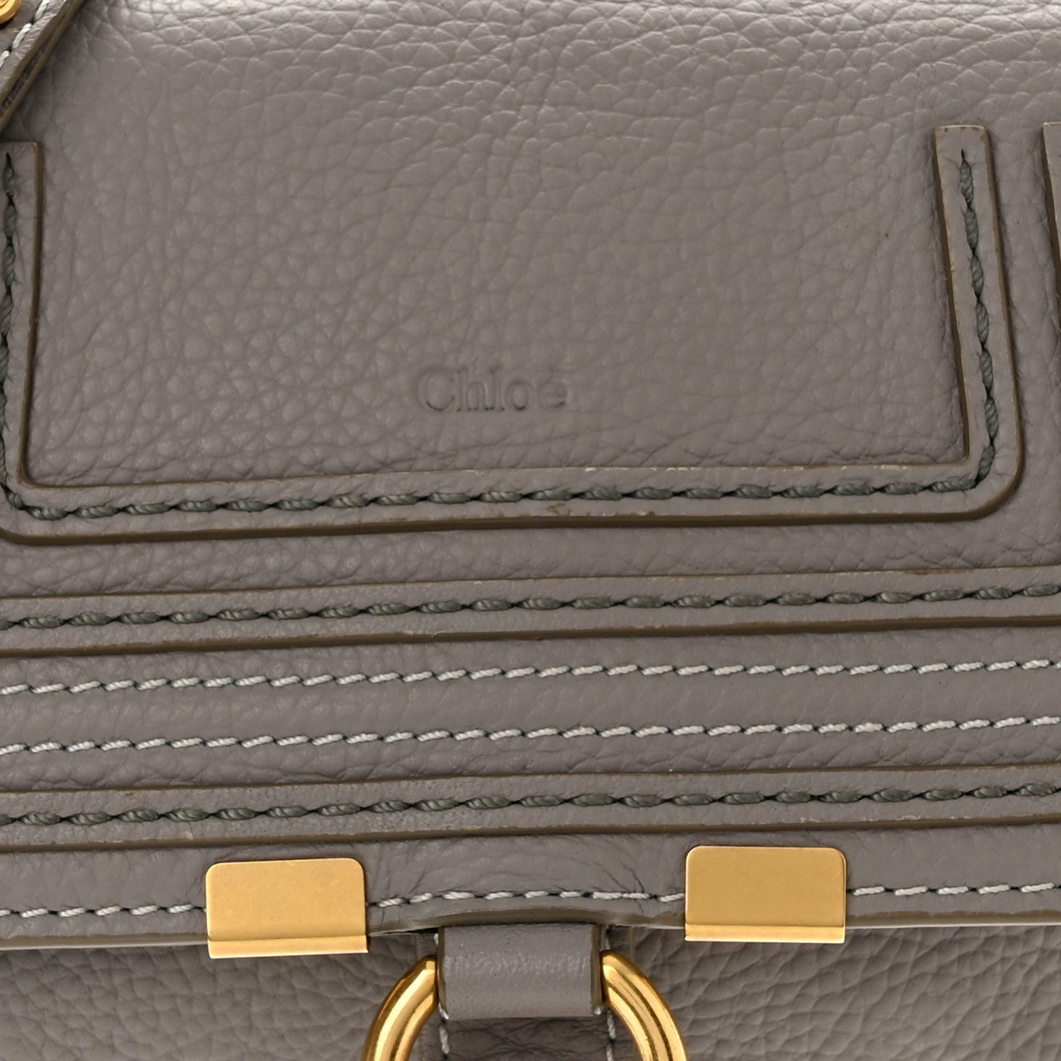 Chloe Calfskin Marcie Convertible Belt Bag Cashmere Grey 8 of 10