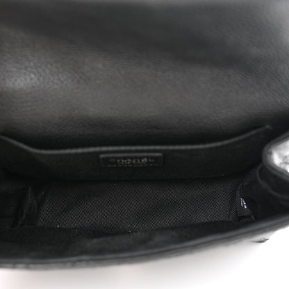 Chanel Grained Calfskin Quilted 2.55 Reissue Flap Belt Bag Clutch Black 5 of 11