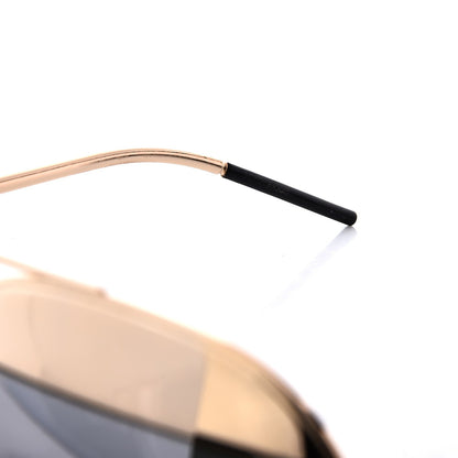 Christian Dior Split 1 Aviator Sunglasses Gold Silver 8 of 9