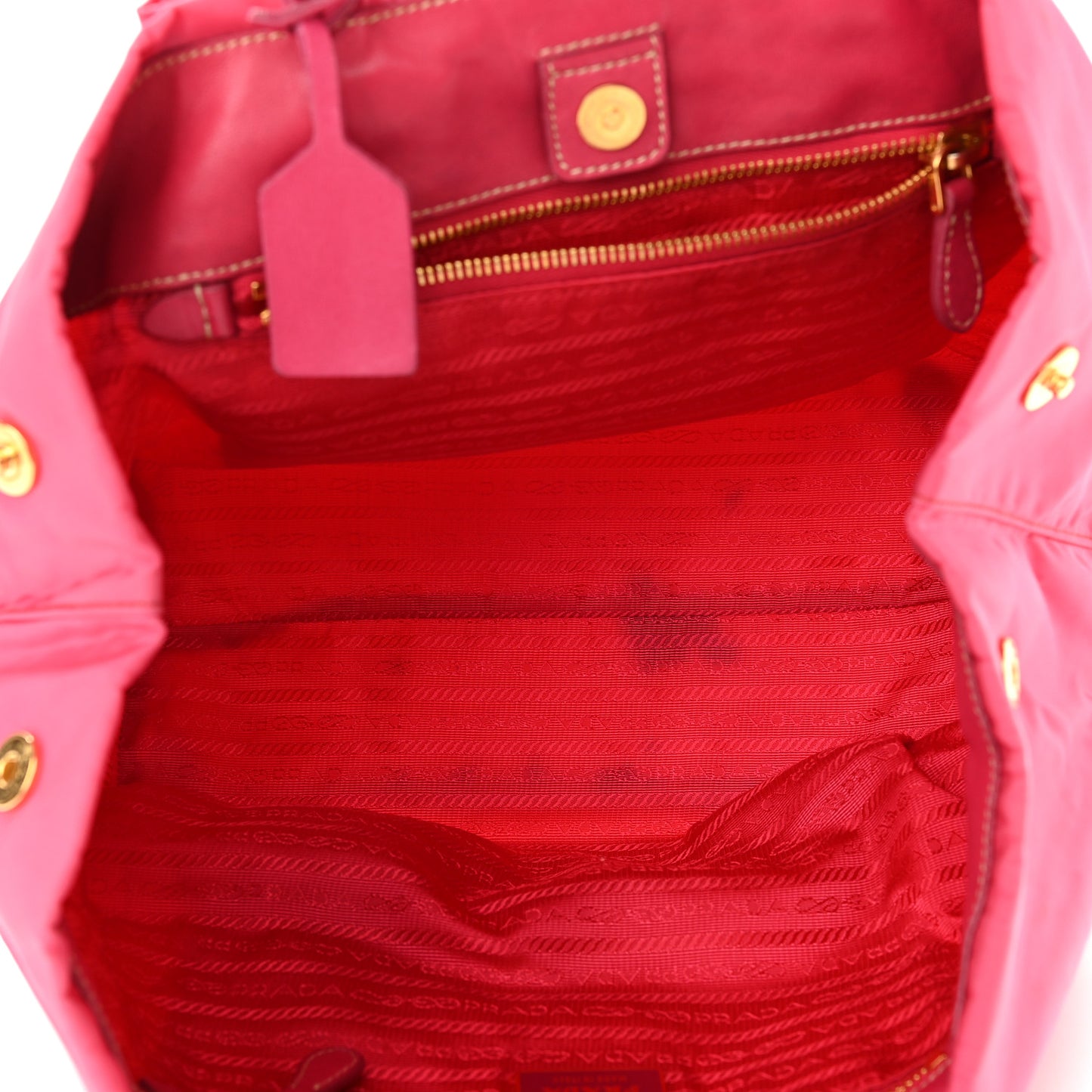 Nylon Tessuto Fiocco Bow Tote Begonia