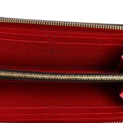 Louis Vuitton Damier Ebene Clemence Wallet Cherry 5 of 6