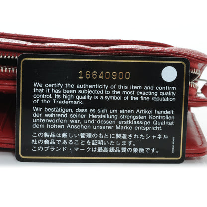 Chanel Caviar Quilted Zip Wallet Red 9 of 9