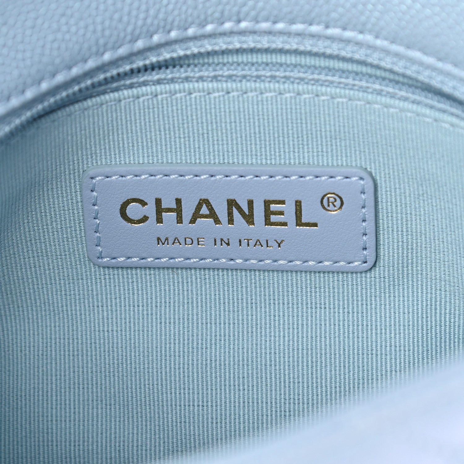 Chanel Iridescent Caviar Quilted Mini My Perfect Flap Light Blue 8 of 9