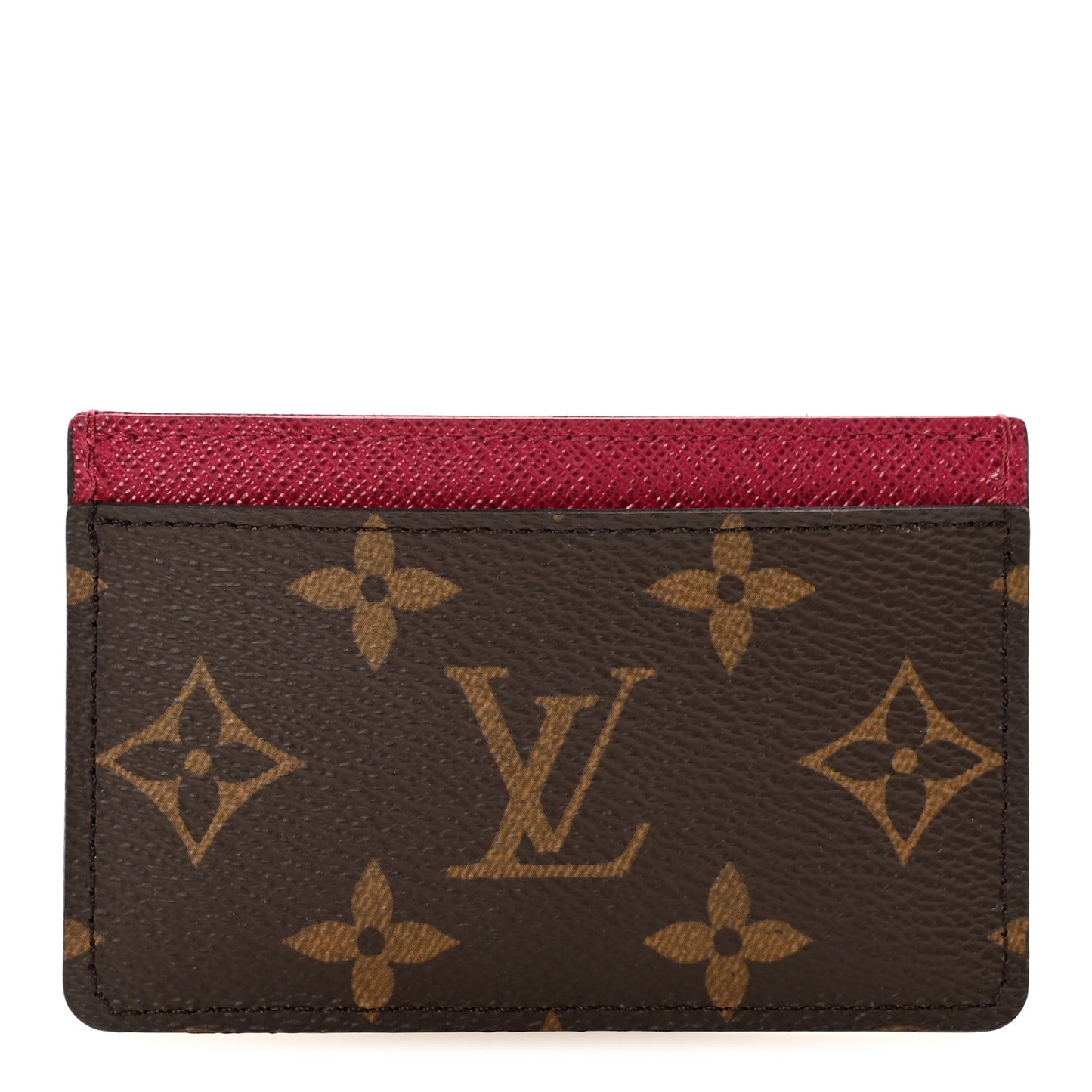 Monogram Card Holder Fuchsia