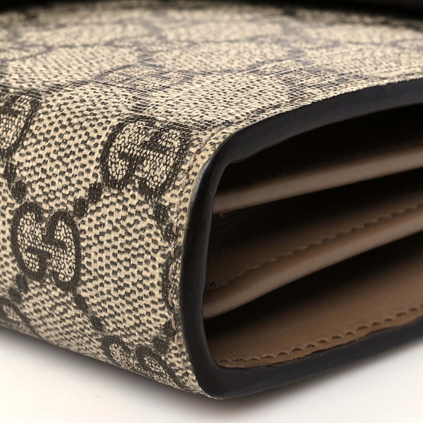 GG Supreme Monogram Mini Dionysus Chain Wallet Beige Taupe