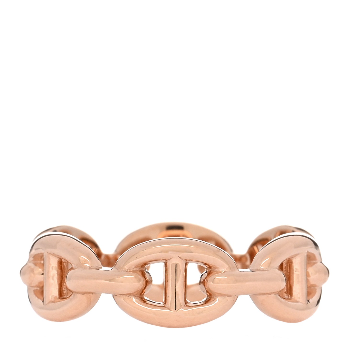 18K Rose Gold PM Chaine D'Ancre Enchainee Ring 52 6