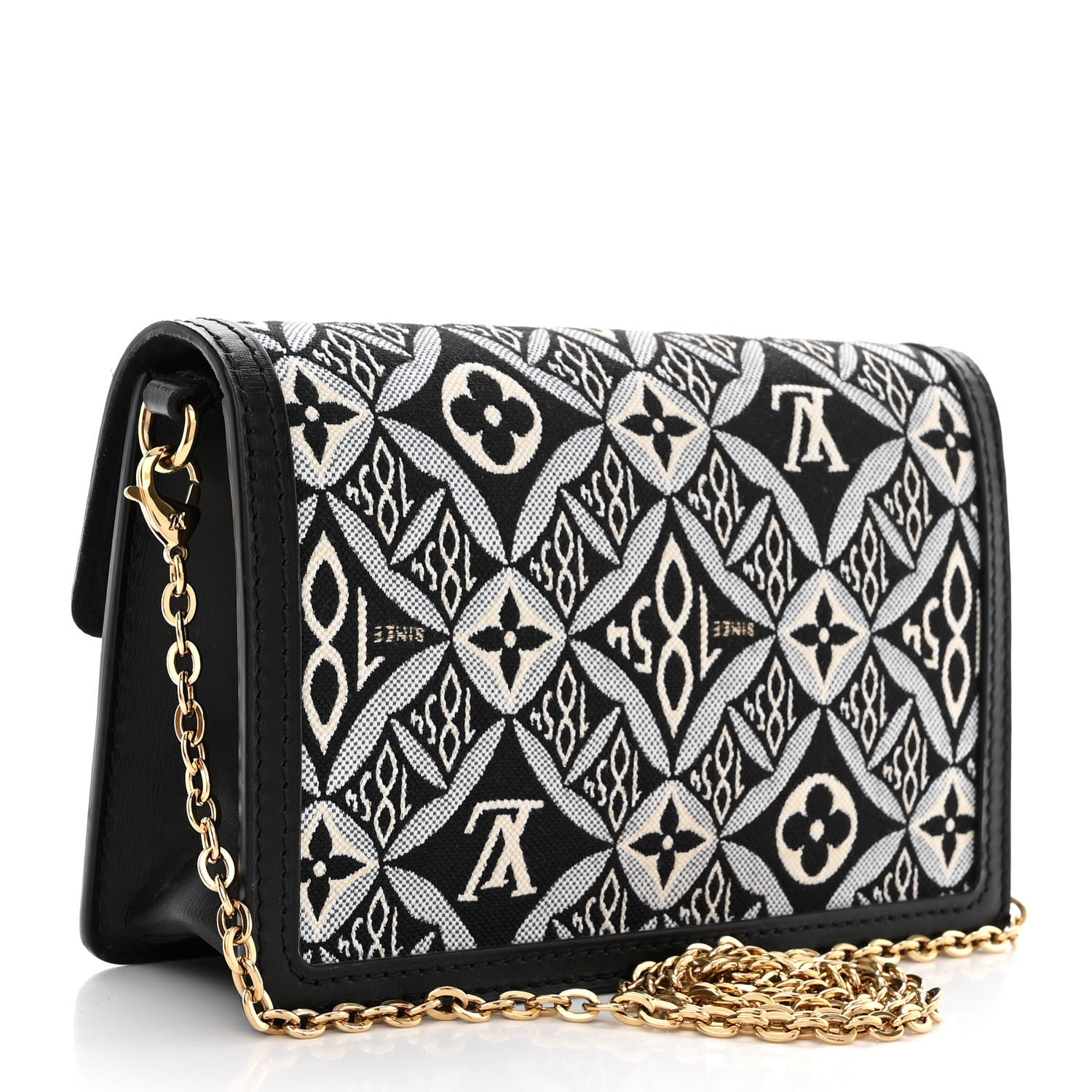 Louis Vuitton Jacquard Since 1854 Dauphine Chain Wallet Grey 3 of 9