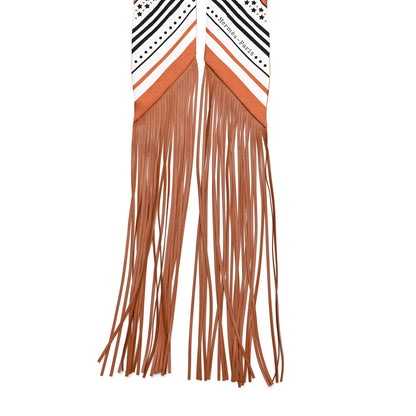 Hermes Silk Festival Des Amazones Bandana Fringed Barenia 2 of 4