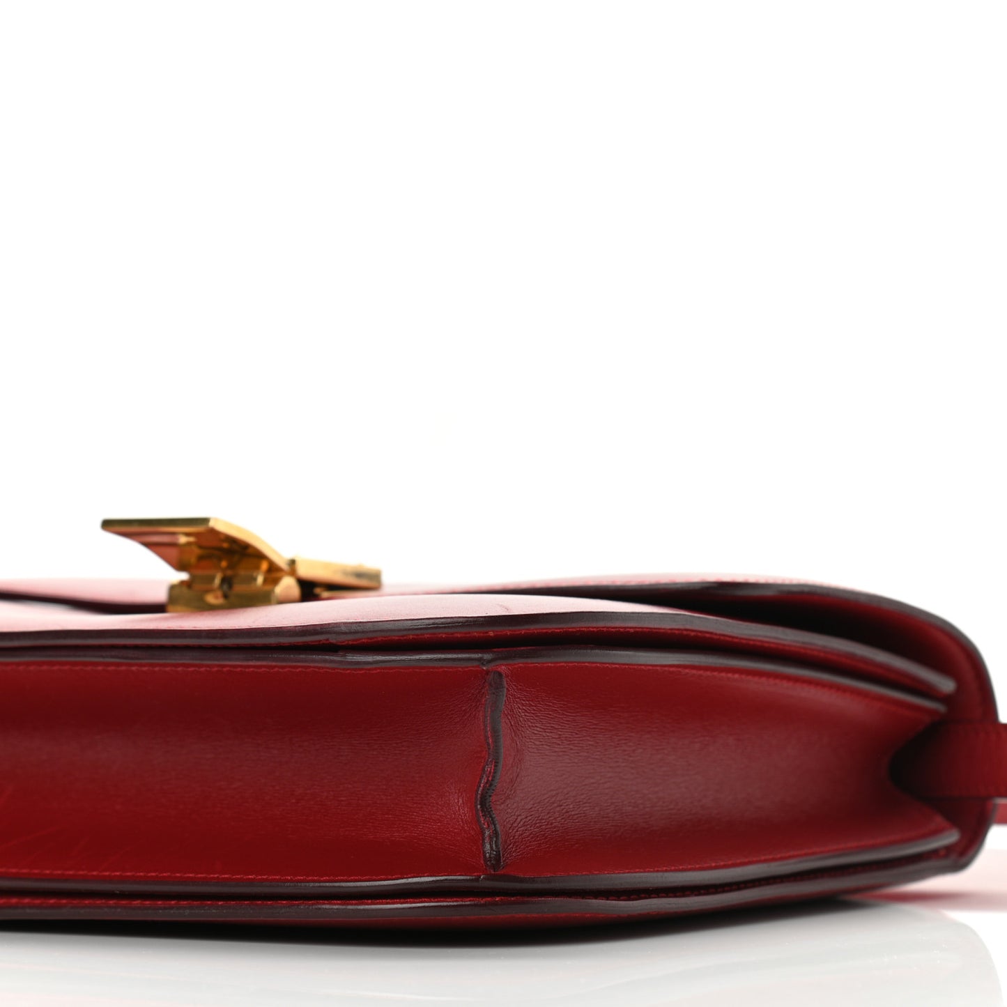 Box Calfskin Medium Classic Box Flap Bag Red