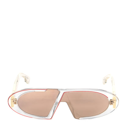 Christian Dior Acetate Oblique Oval Sunglasses Transparent 2 of 7