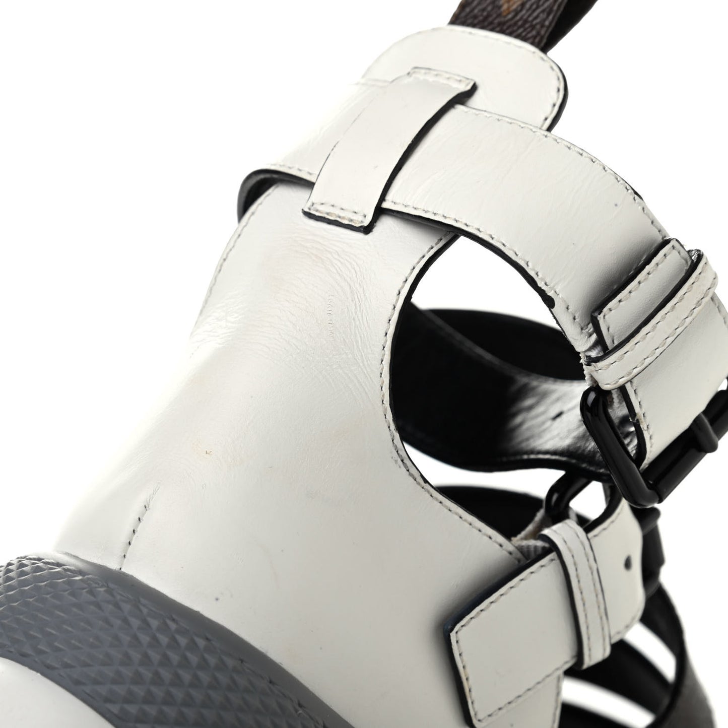 Patent Monogram LV Archlight Sandal 38 White