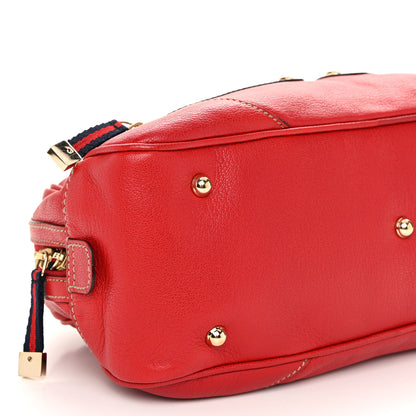 Gucci Goatskin Small Capri Bowler Red 9 of 11