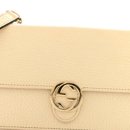 Gucci Dollar Calfskin Interlocking G Chain Wallet Ivoire 12 of 14