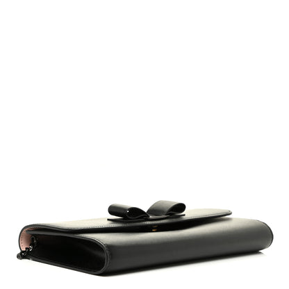 Salvatore Ferragamo Calfskin Vara Rainbow Wallet On Chain Black 4 of 12
