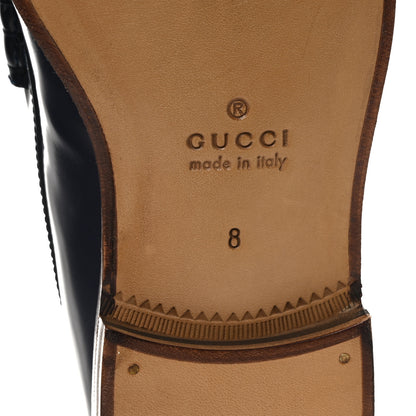 Gucci Calfskin Mens Interlocking G Millennial Ribot Loafers 8 Blue Agata 7 of 10
