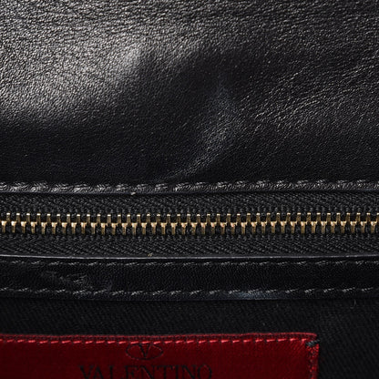 Valentino Garavani Vitello Medium Glam Lock Rockstud Flap Black 10 of 10