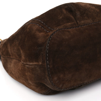 Prada Scamosciato Suede Hobo Brown 8 of 12