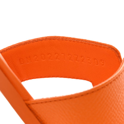 Hermes Epsom Oran Sandals 39 Orange Sunset 6 of 8