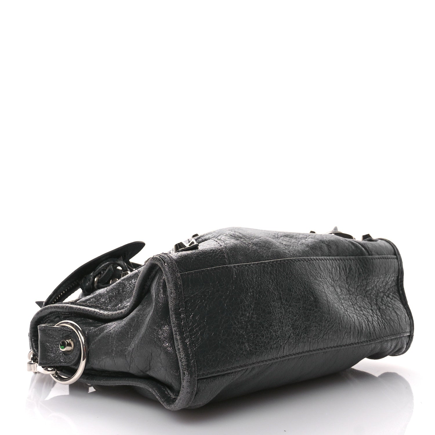 Balenciaga Agneau Classic Silver Hardware Mini City Gris Fossile 5 of 15