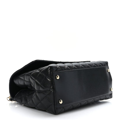Chanel Caviar Quilted Small Coco Handle Flap Black 4 of 9