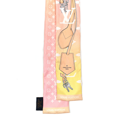 Louis Vuitton Silk Monogram Gradient By The Pool Bandeau Pink 2 of 5