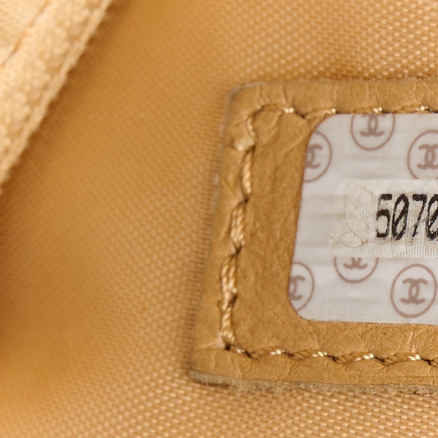 Chanel Caviar Shoulder Bag Beige 7 of 14
