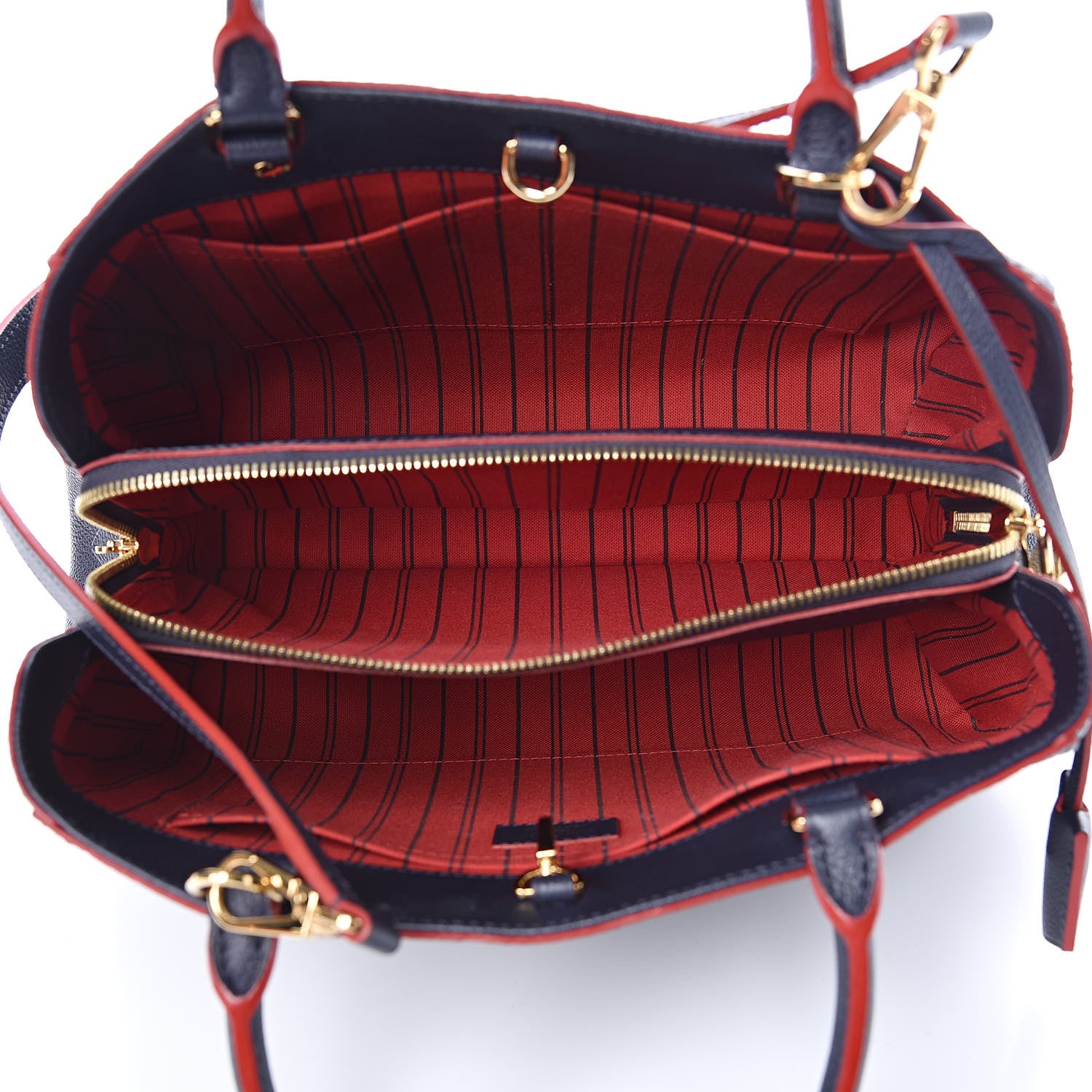 Louis Vuitton Empreinte Montaigne MM Marine Rouge 5 of 13