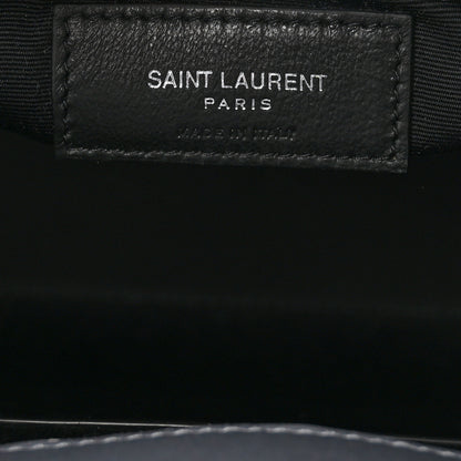 Saint Laurent Calfskin Mapplethorpe Small Manhattan Shopper Tote Grey White Black 7 of 12