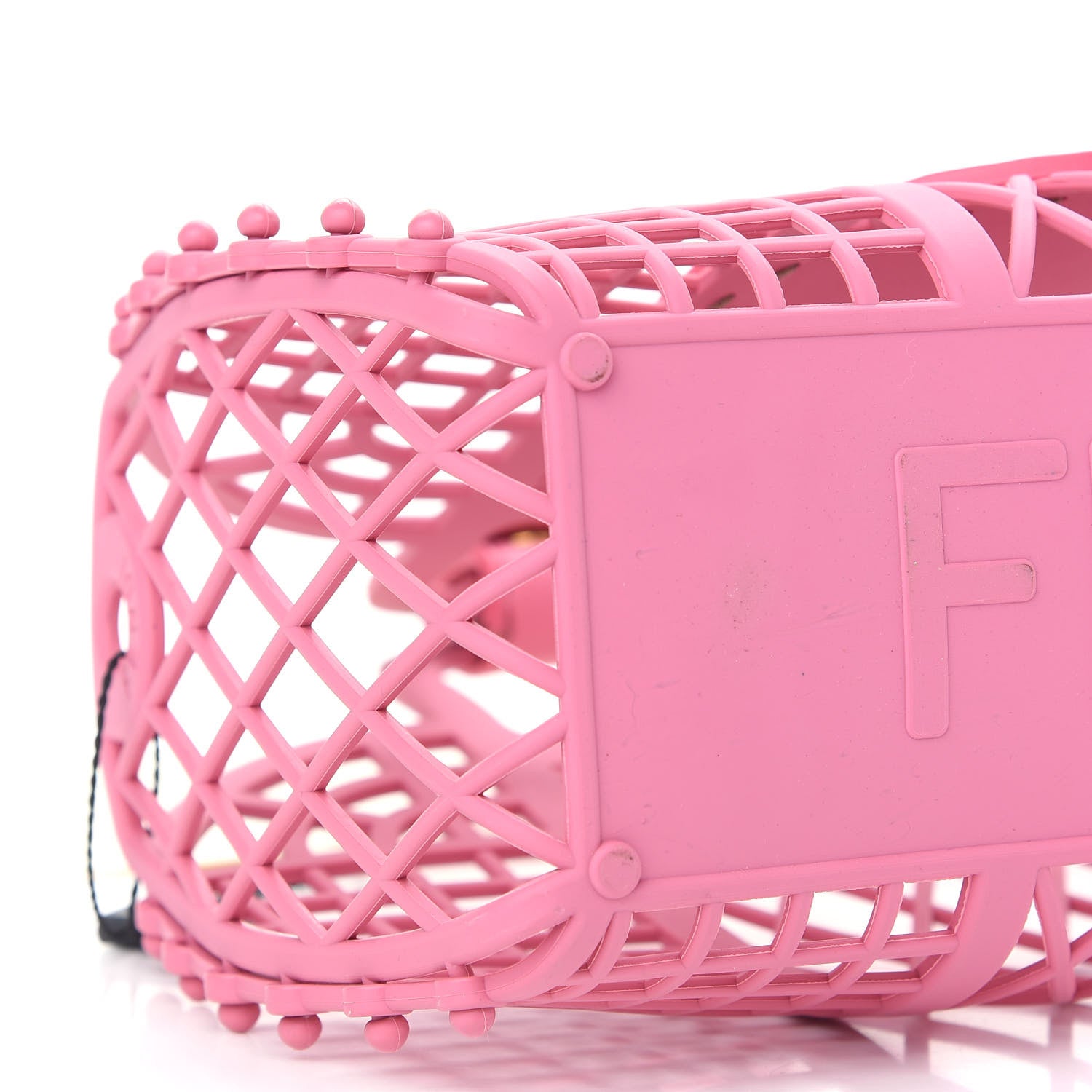 Fendi Recycled Plastic Vitello Liberty Matte Small Fendi Basket Rosa 9 of 10