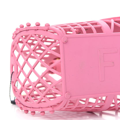 Fendi Recycled Plastic Vitello Liberty Matte Small Fendi Basket Rosa 9 of 10