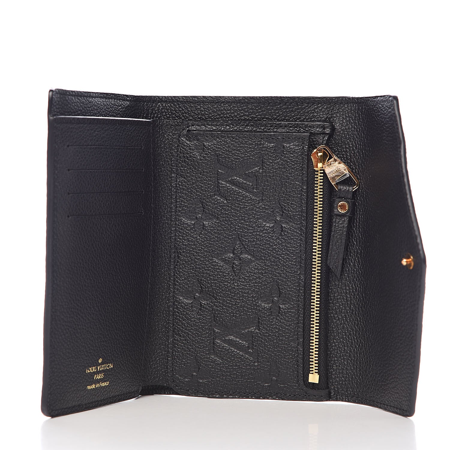 Louis Vuitton Empreinte Compact Curieuse Wallet Black 5 of 7