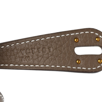 Hermes Taurillon Clemence Lindy 26 Etoupe 7 of 10