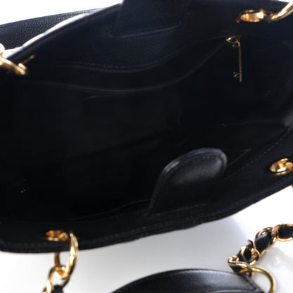 Chanel Caviar Quilted Petit Shopping Tote PST Black 5 of 7