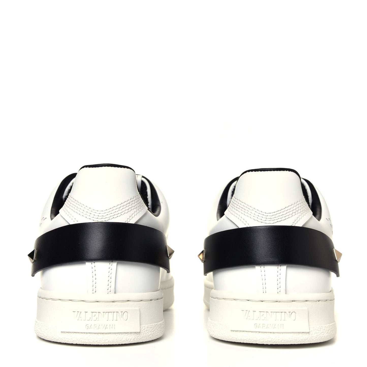 Calfskin Mens Backnet Sneakers 40 White Black
