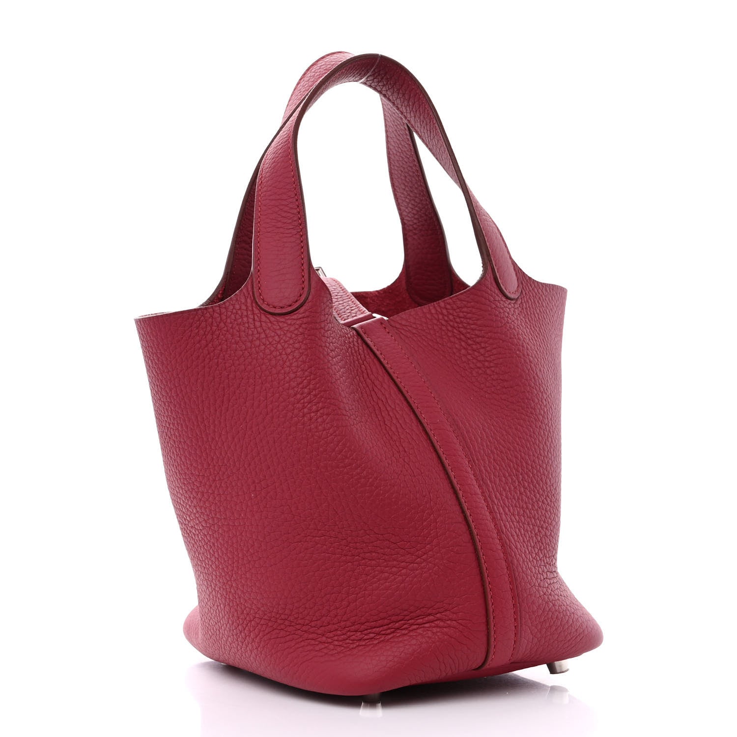 Hermes Taurillon Clemence Picotin Lock 18 PM Rubis 3 of 10