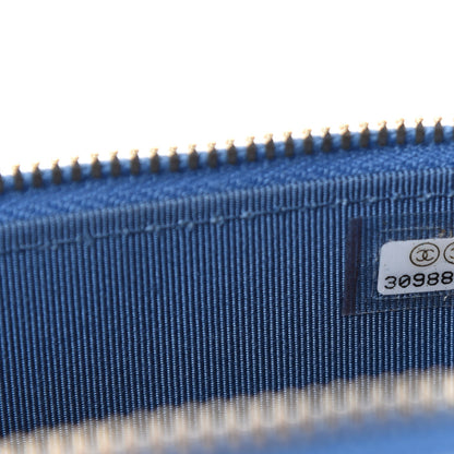 Chanel Caviar Quilted Phone Holder With Chain Blue 9 of 11