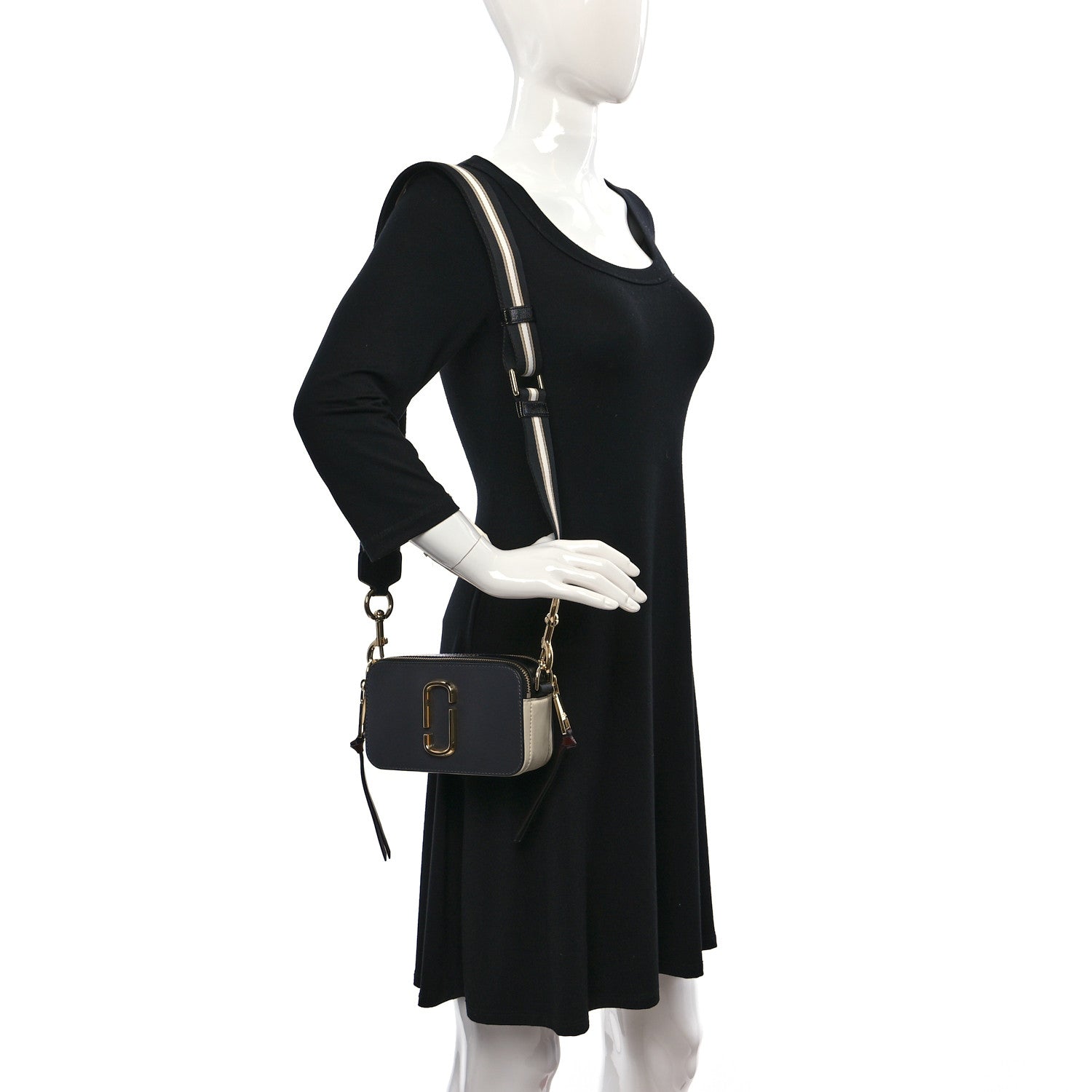 Marc Jacobs Saffiano Small Snapshot Camera Black Mulitcolor 2 of 8