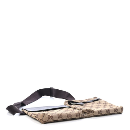 Gucci GG Monogram Double Pocket Belt Bag Dark Brown 3 of 5