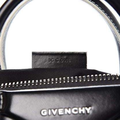 Givenchy Calfskin Contrast Topstitch Small Antigona Black White 8 of 8