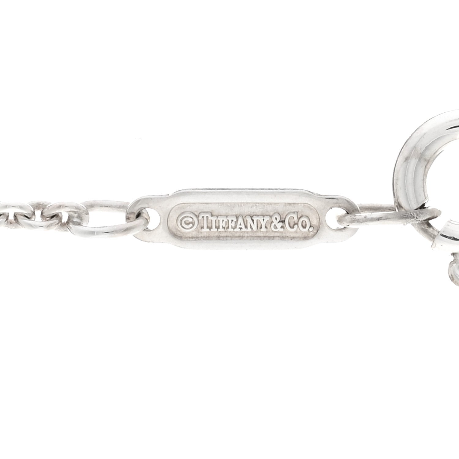 Tiffany Sterling Silver 1837 Open Circle Pendant Necklace 4 of 4