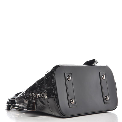 Louis Vuitton Vernis Alma BB Noir Magnetique 9 of 10
