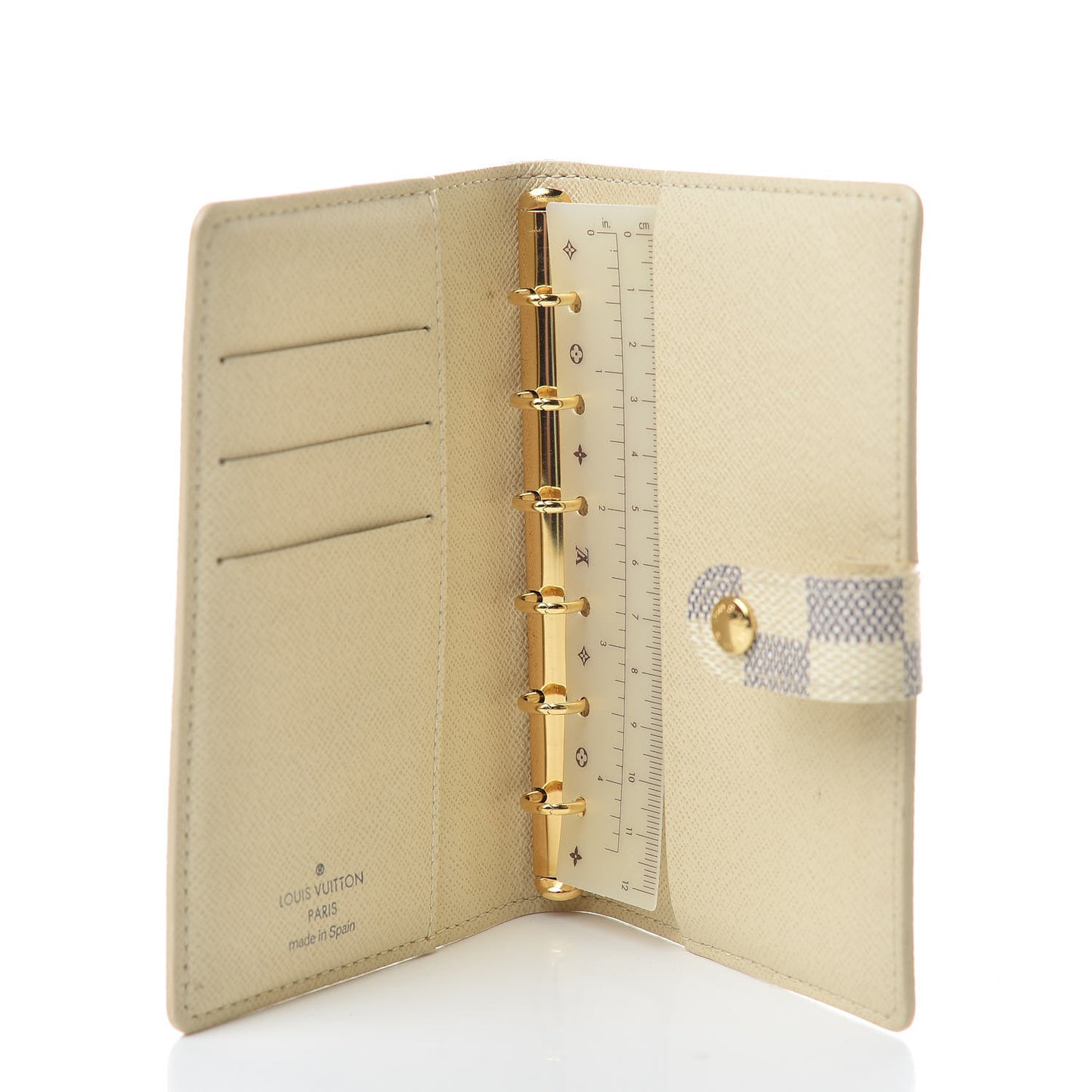 Damier Azur Small Ring Agenda Cover